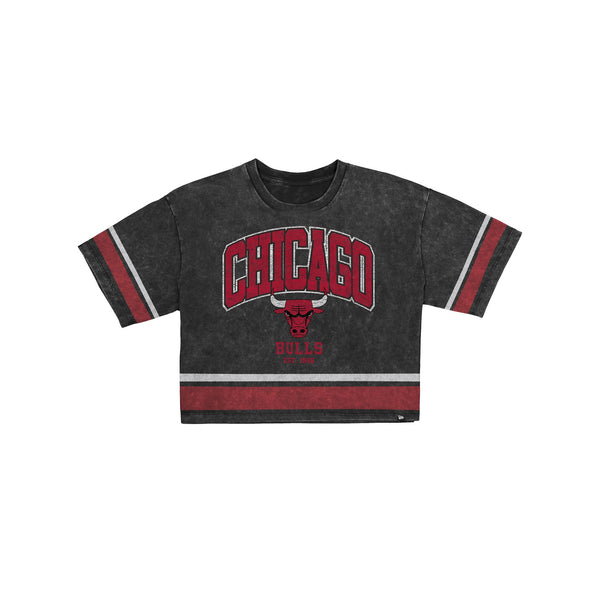 Chicago Bulls Women's Vintage Stripe Cropped T-Shirt – New Era Cap