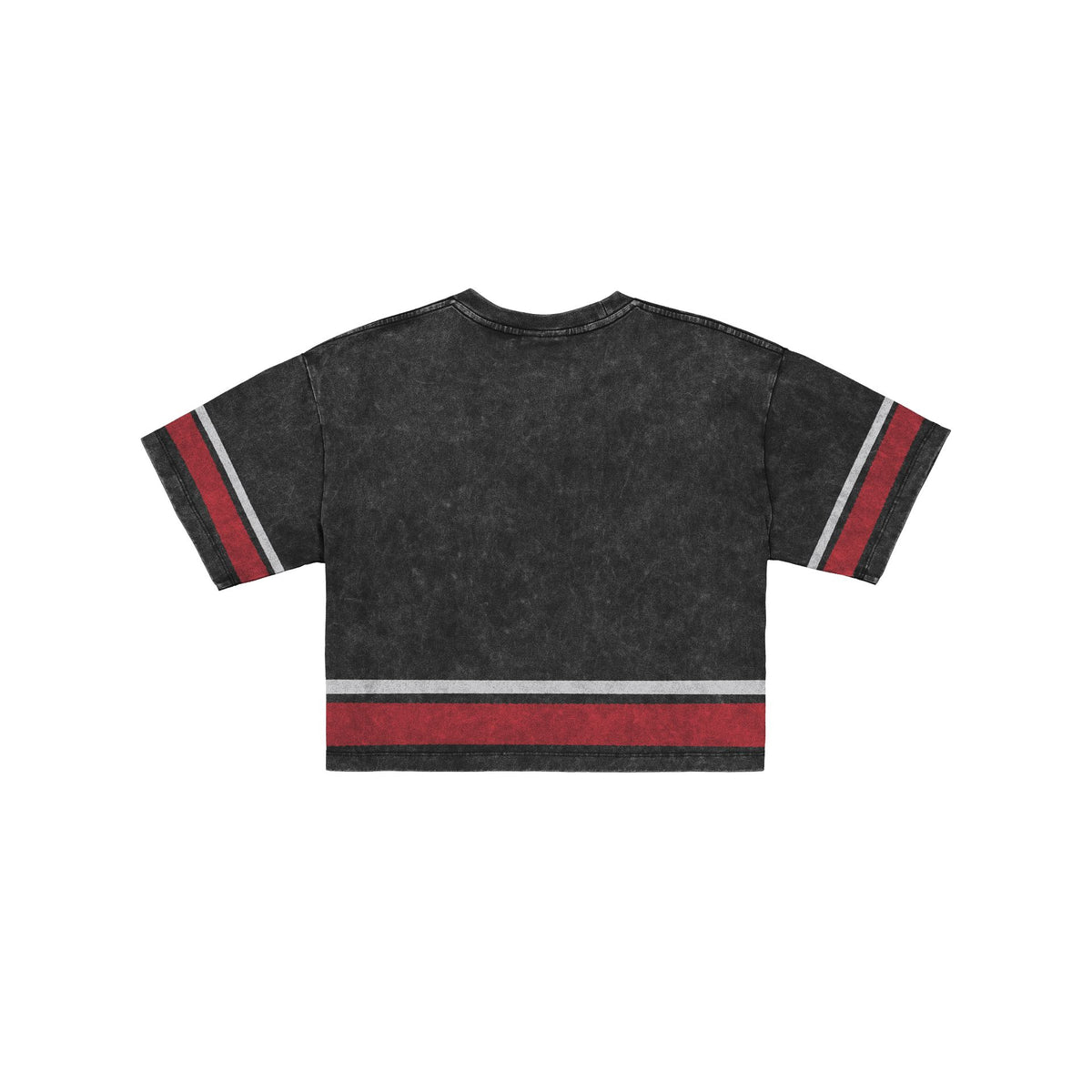 Chicago Bulls Women's Vintage Stripe Cropped T-Shirt