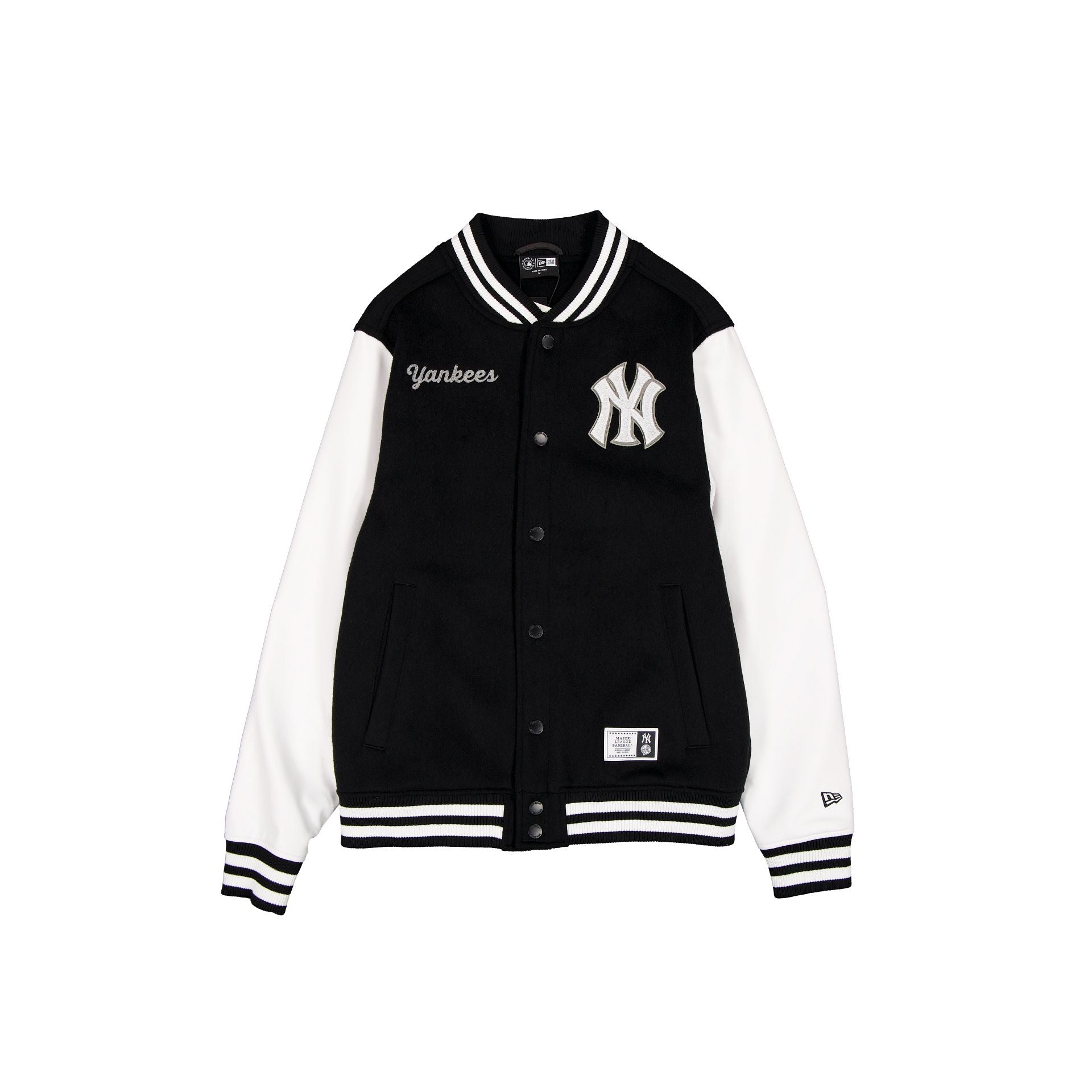 New York Yankees Black & White Varsity Jacket