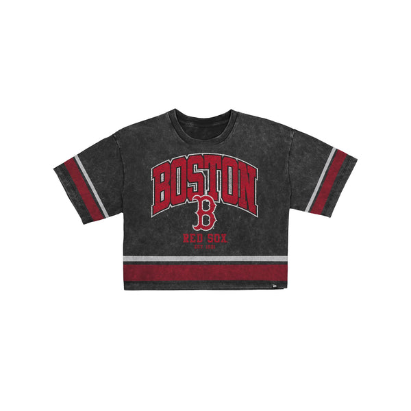Boston Red Sox Women's Vintage Stripe Cropped T-Shirt – New Era Cap