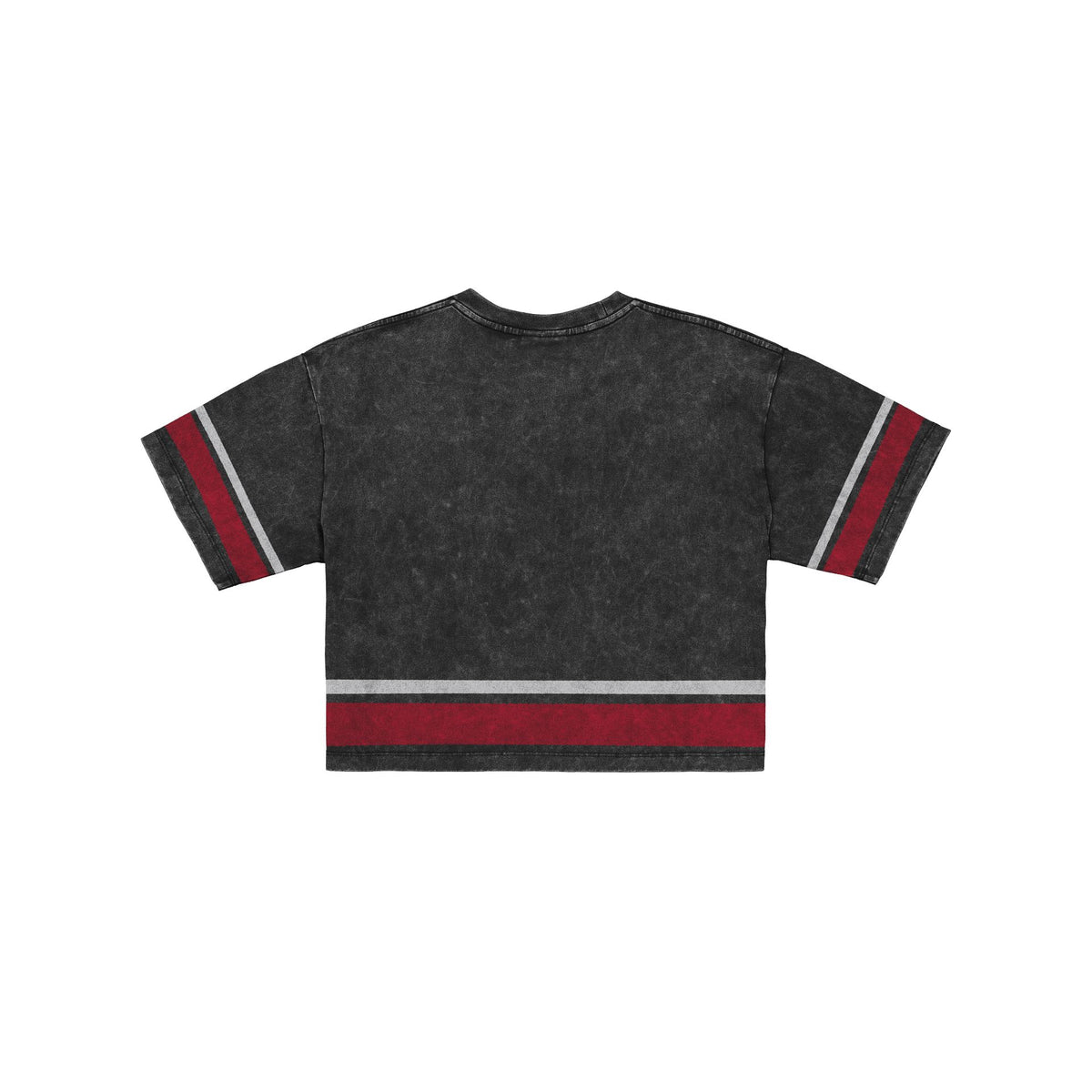 Atlanta Braves Women's Vintage Stripe Cropped T-Shirt