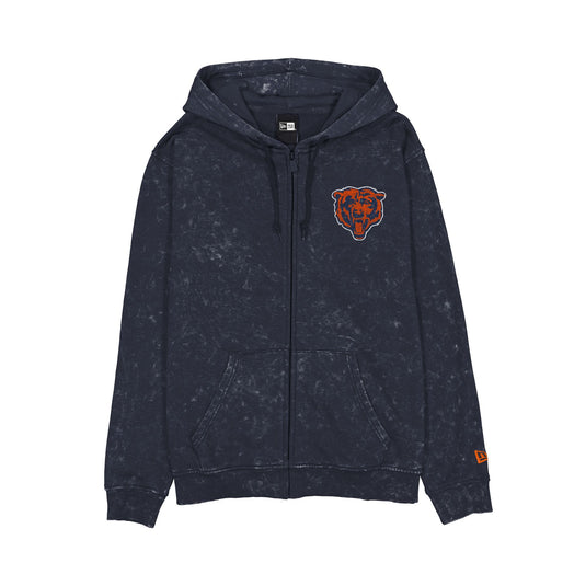 Chicago Bears Washed Graphic Full-Zip Hoodie