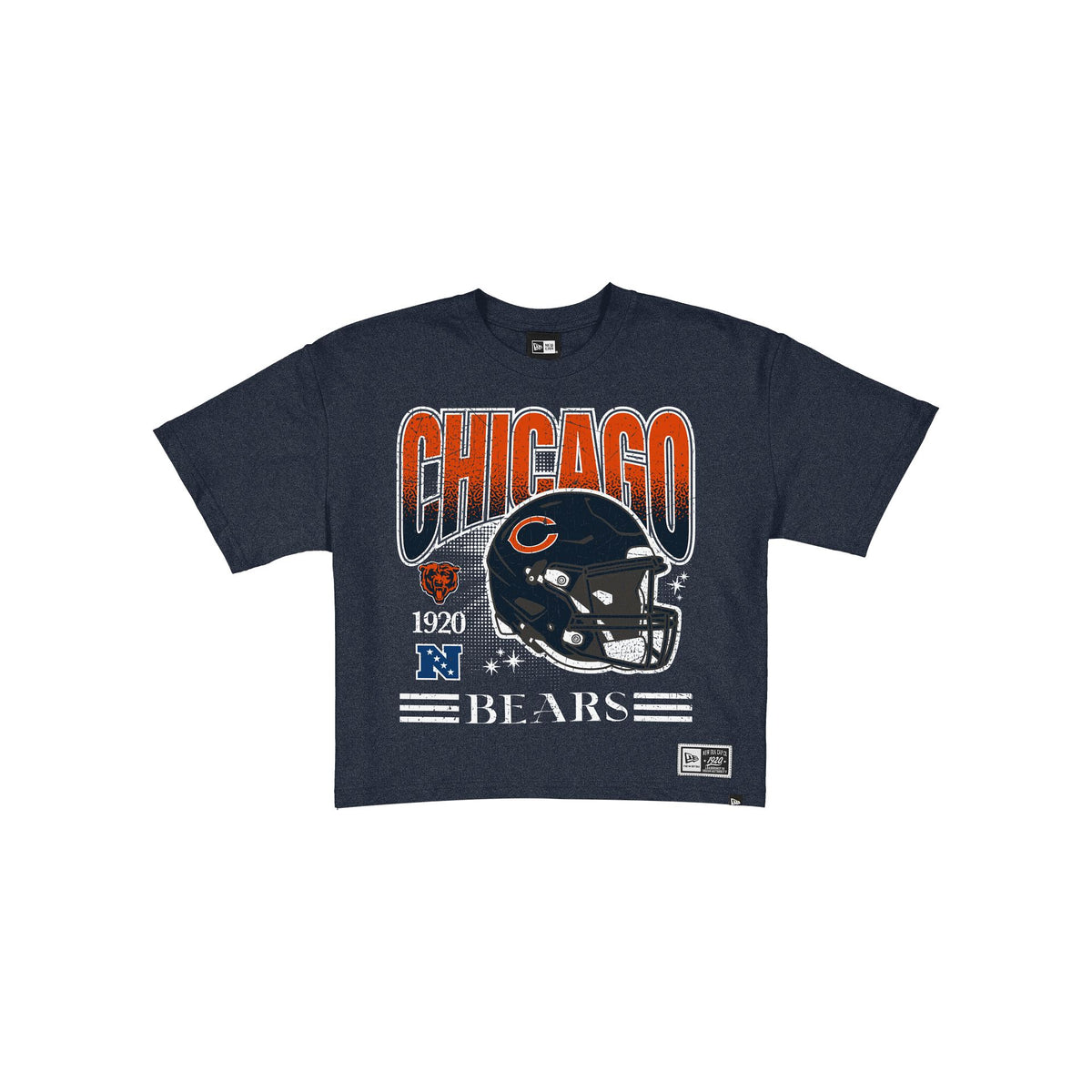 Chicago Bears Women's Throwback Cropped Graphic T-Shirt