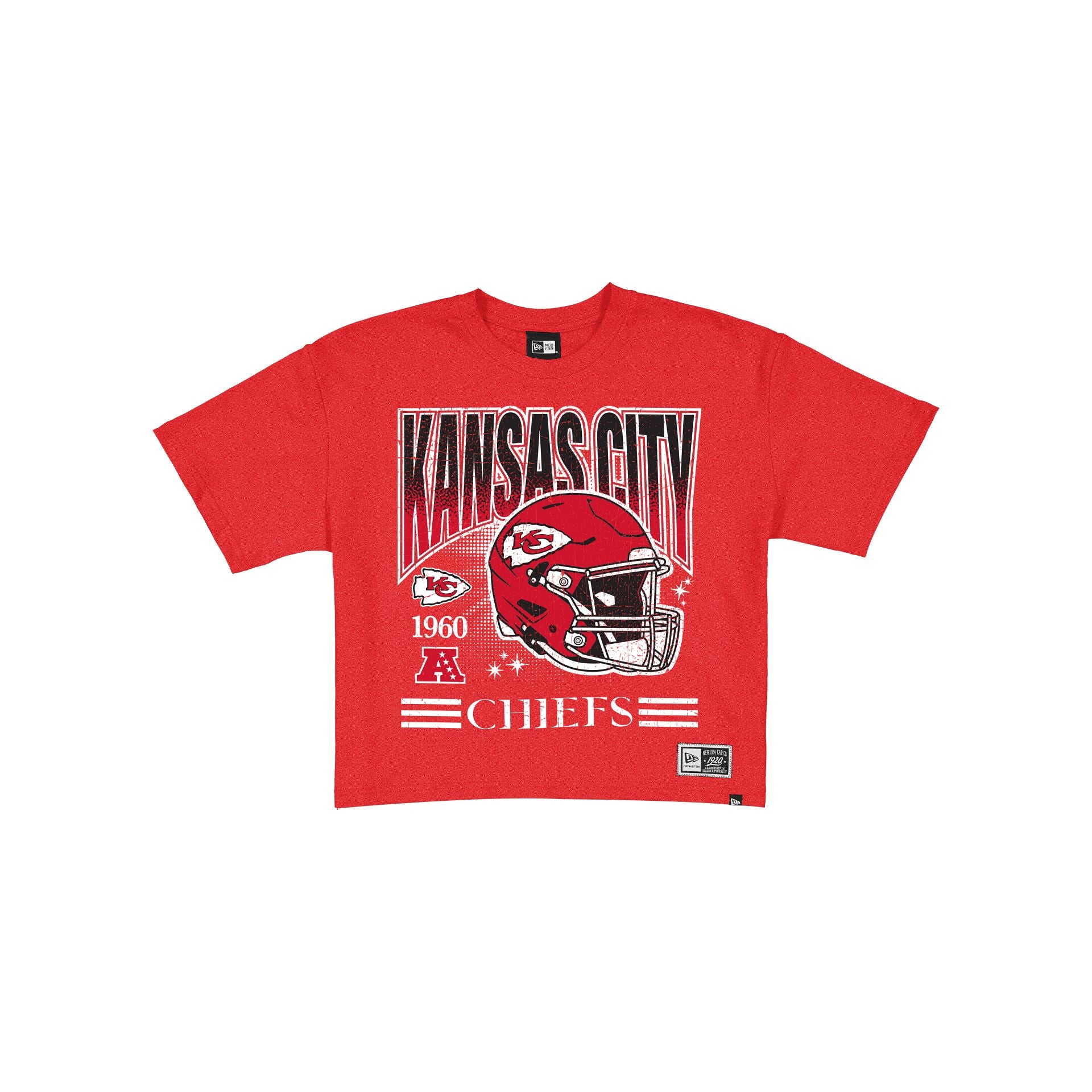 KansasCity Chiefs Cap & Tシャツ Kansas City Chiefs Women's Throwback Cropped Graphic T-Shirt – New