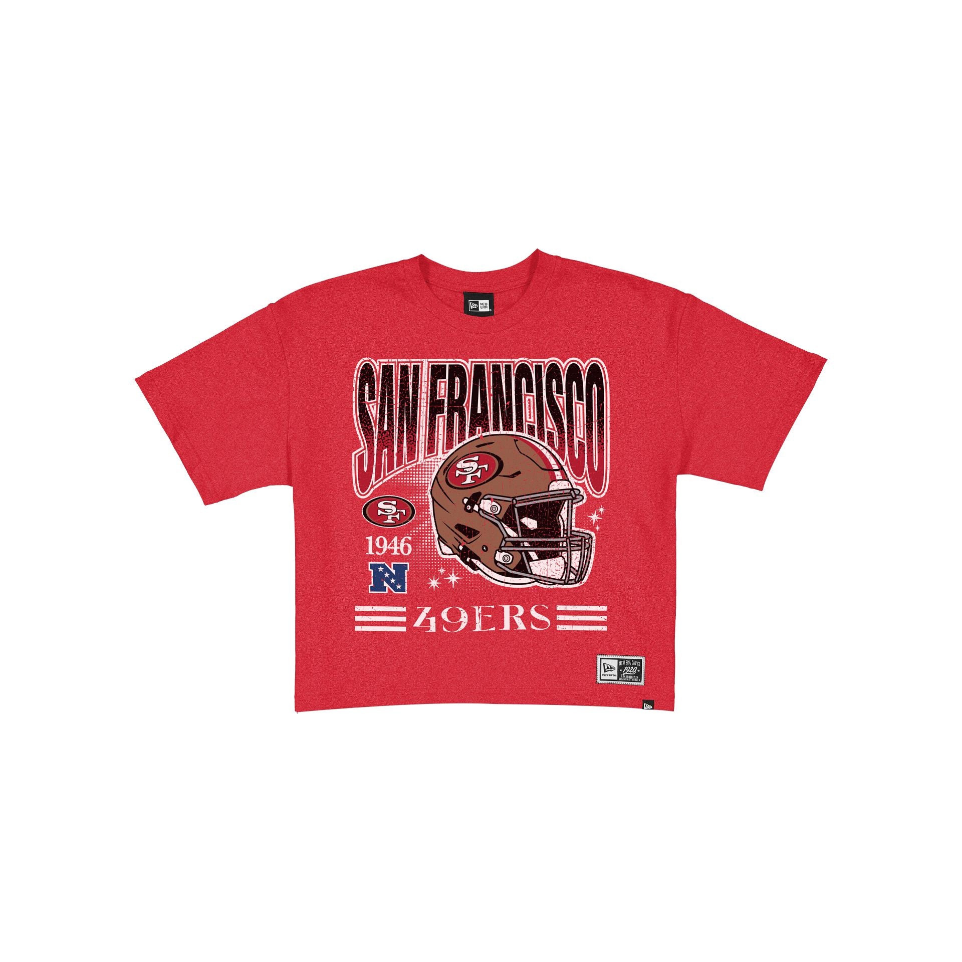 San Francisco 49ers Women's Throwback Cropped Graphic T-Shirt