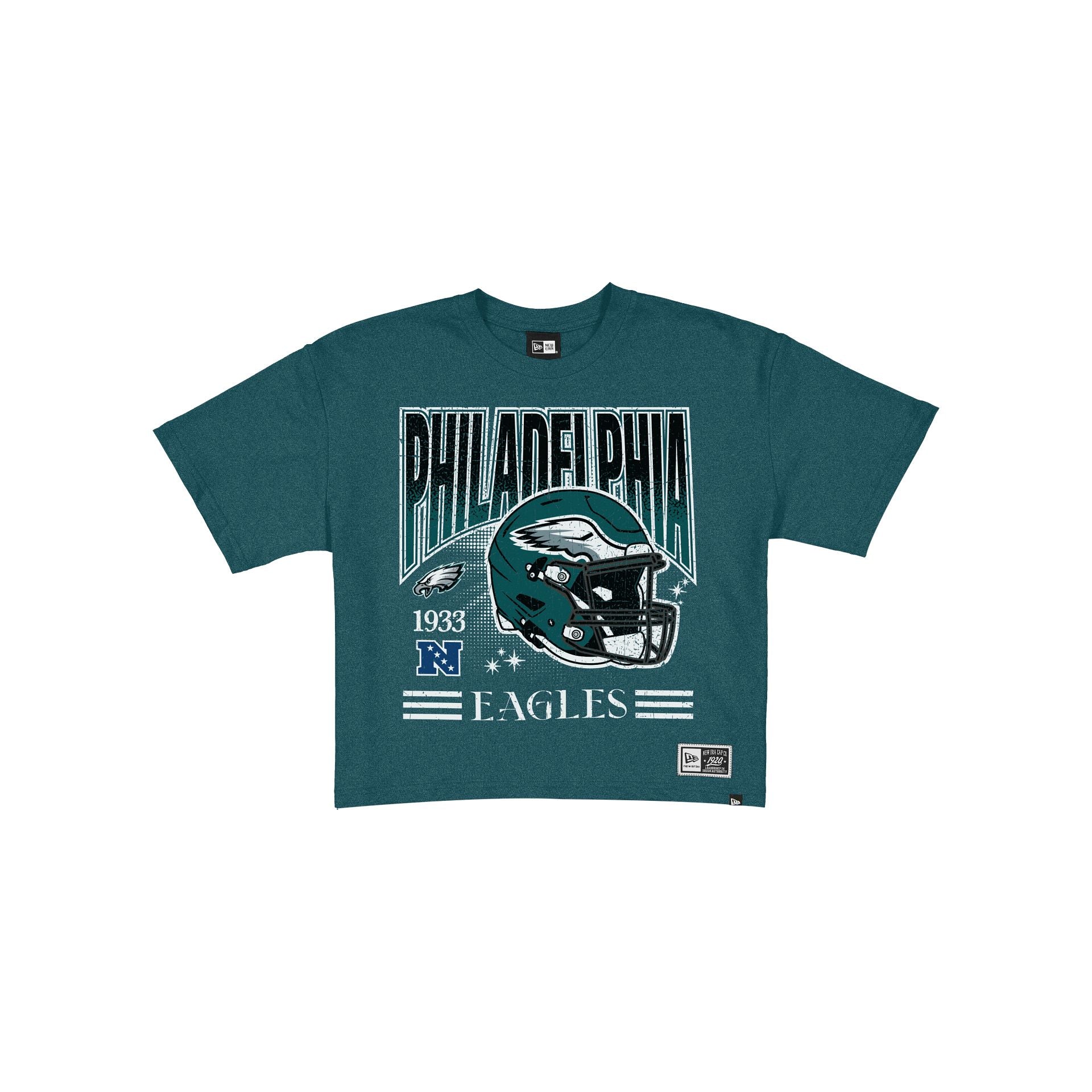 Philadelphia Eagles Women's Throwback Cropped Graphic T-Shirt