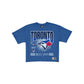 Toronto Blue Jays Women's Throwback Cropped Graphic T-Shirt