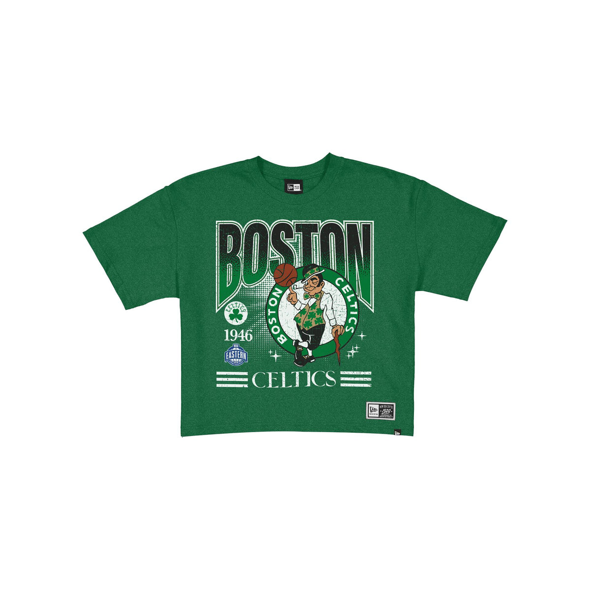 Boston Celtics Women's Throwback Cropped Graphic T-Shirt