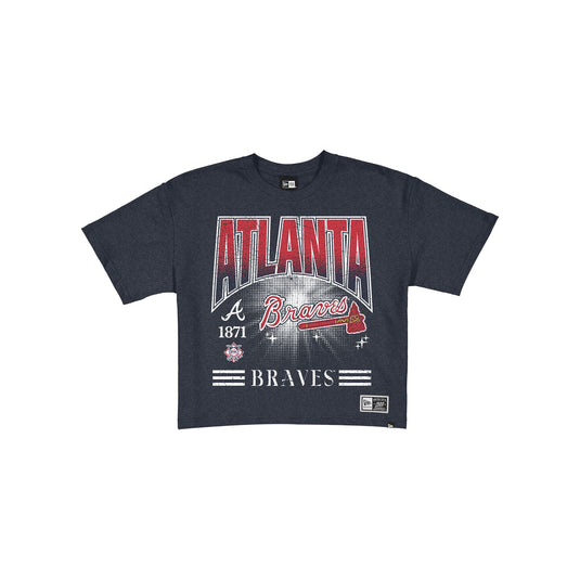 Atlanta Braves Women's Throwback Cropped Graphic T-Shirt