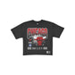 Chicago Bulls Women's Throwback Cropped Graphic T-Shirt