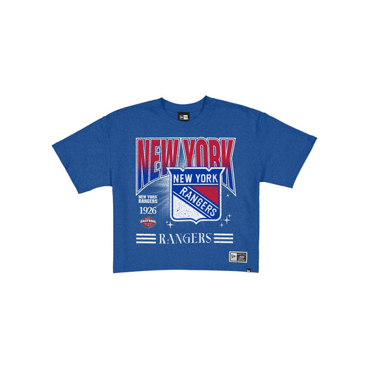 New York Rangers Women's Throwback Cropped Graphic T-Shirt