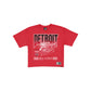 Detroit Red Wings Women's Throwback Cropped Graphic T-Shirt