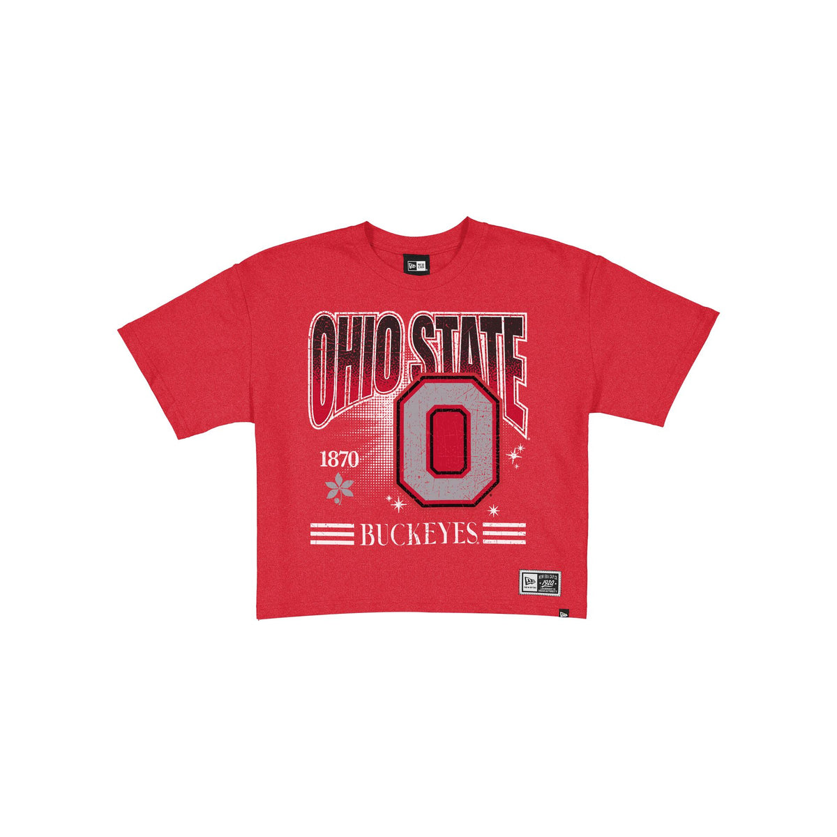 Ohio State Buckeyes Women's Throwback Cropped Graphic T-Shirt