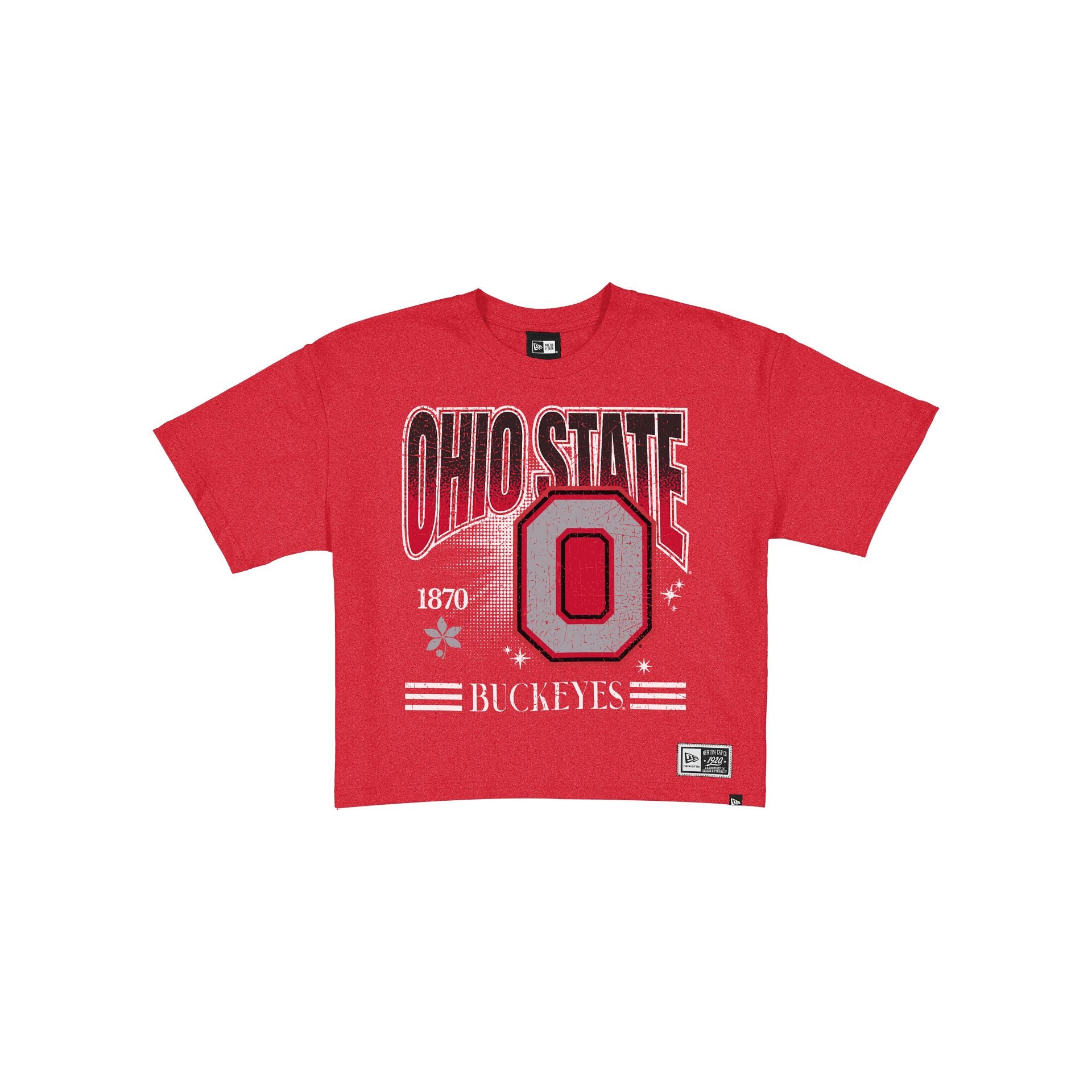 Ohio State Buckeyes Women's Throwback Cropped Graphic T-Shirt