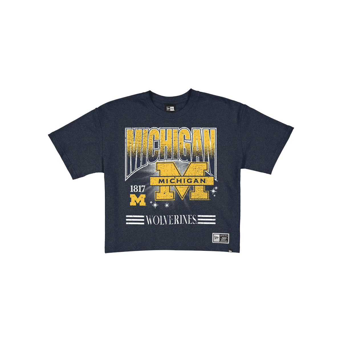 Michigan Wolverines Women's Throwback Cropped Graphic T-Shirt