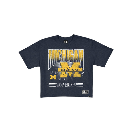 Michigan Wolverines Women's Throwback Cropped Graphic T-Shirt