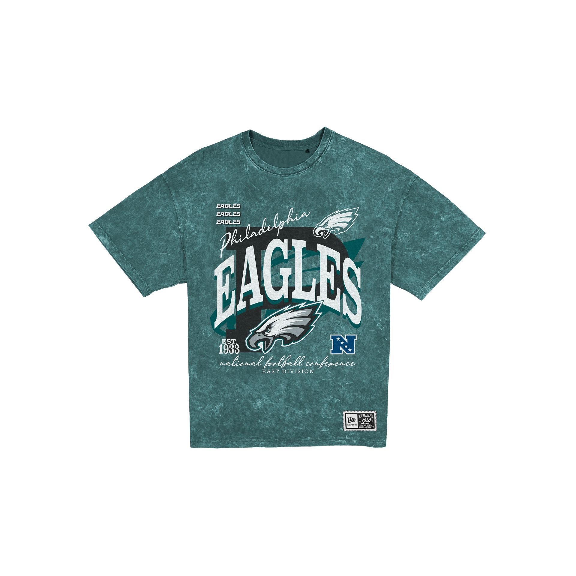 Philadelphia Eagles Women's Throwback Oversized Washed T-Shirt