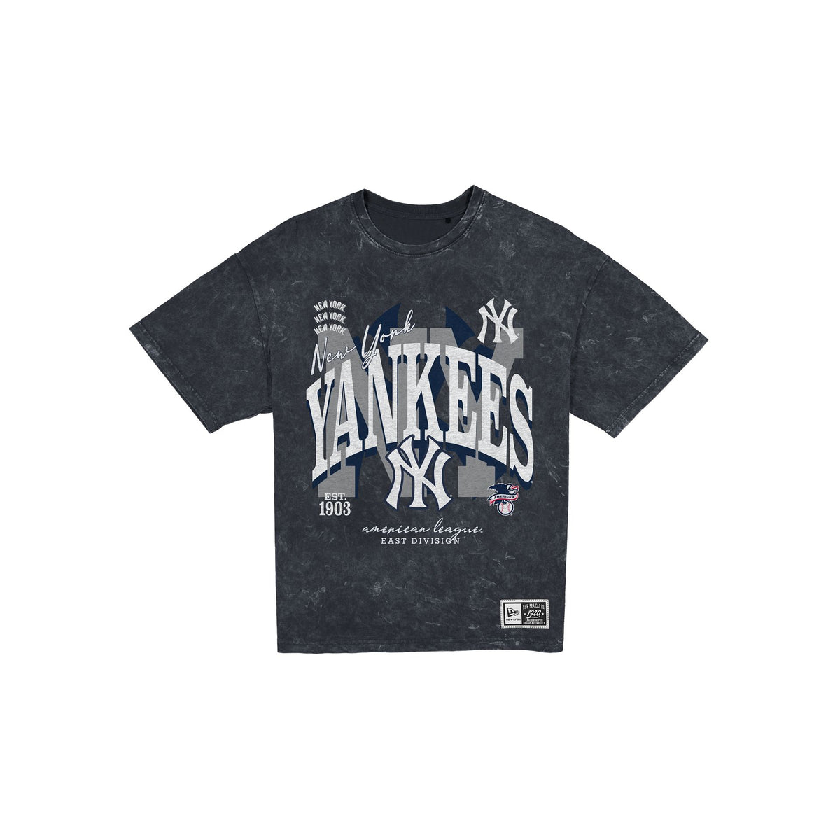 New York Yankees Women's Throwback Oversized Washed T-Shirt
