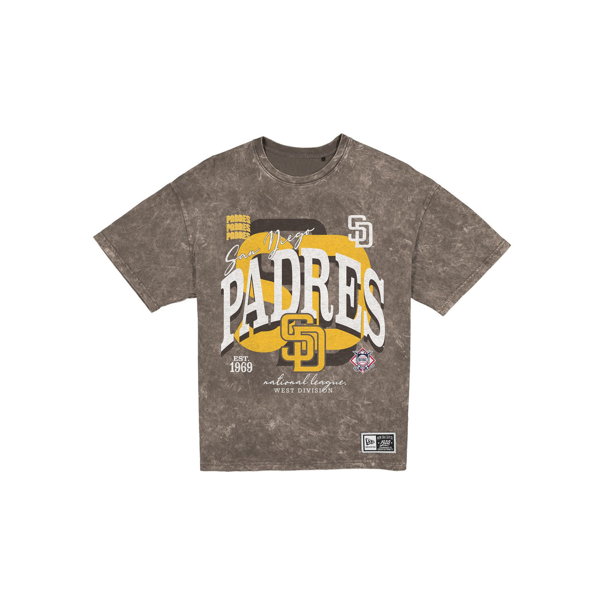 San Diego Padres Women's Throwback Oversized Washed T-Shirt