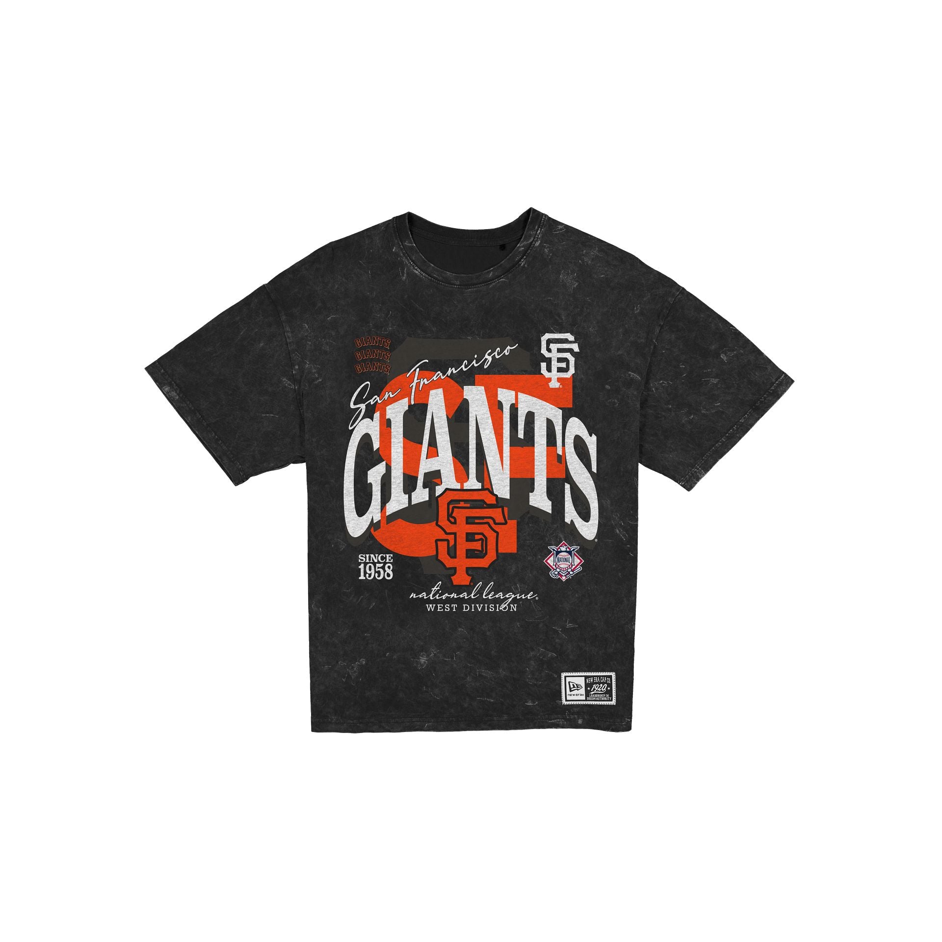 San Francisco Giants Women's Throwback Oversized Washed T-Shirt