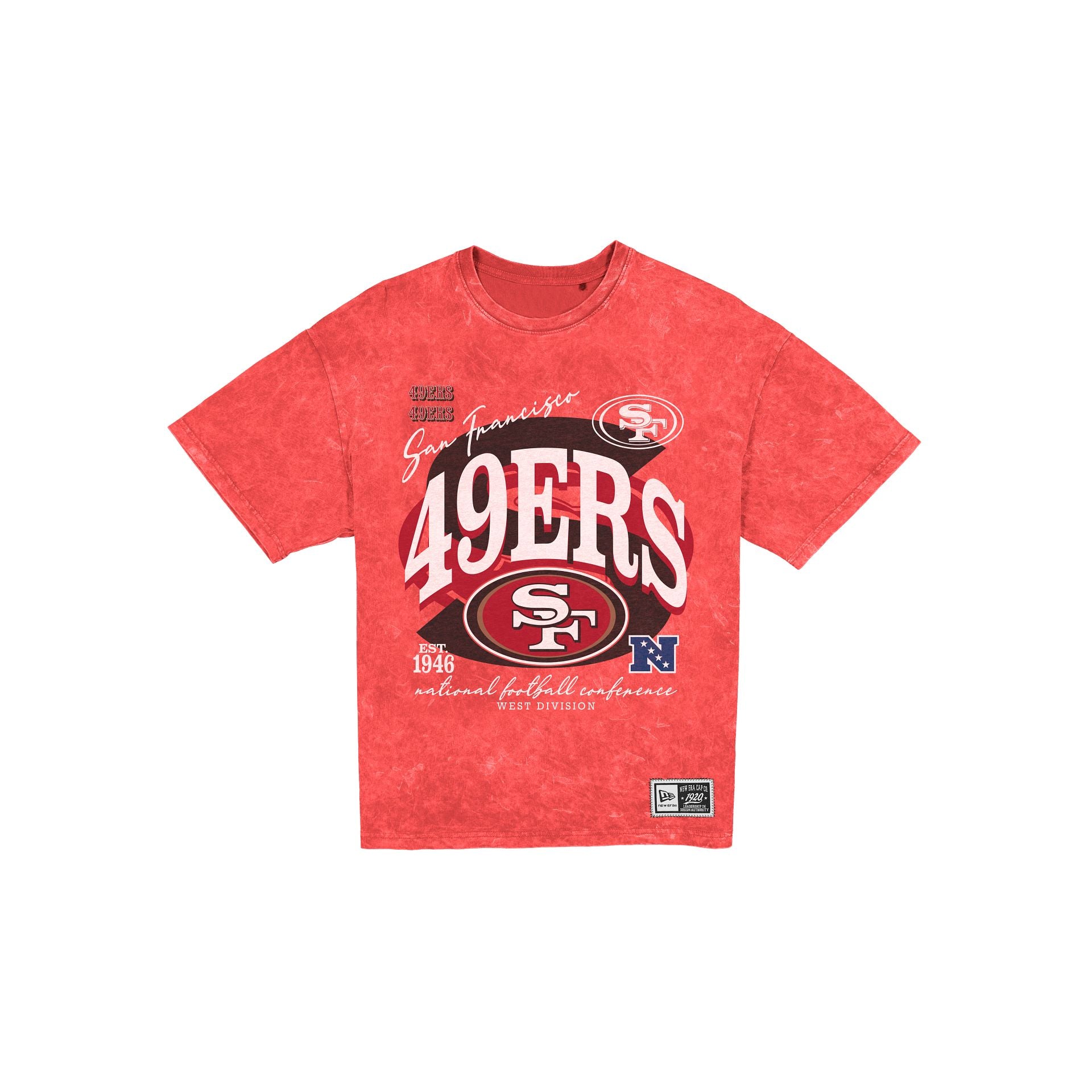 San Francisco 49ers Women's Throwback Oversized Washed T-Shirt
