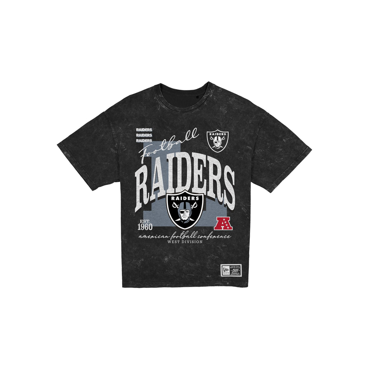 Las Vegas Raiders Women's Throwback Oversized Washed T-Shirt