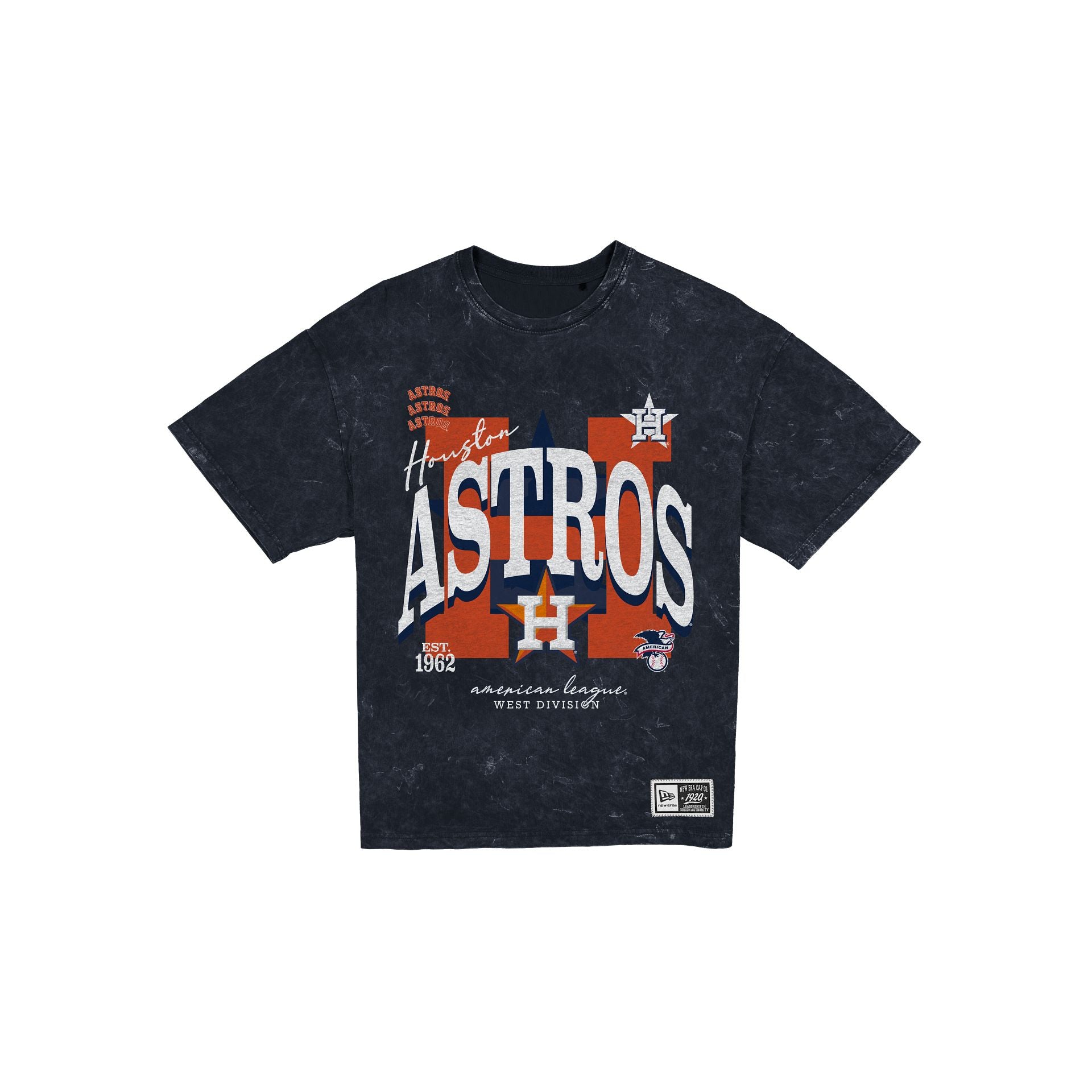 Houston Astros Women's Throwback Oversized Washed T-Shirt