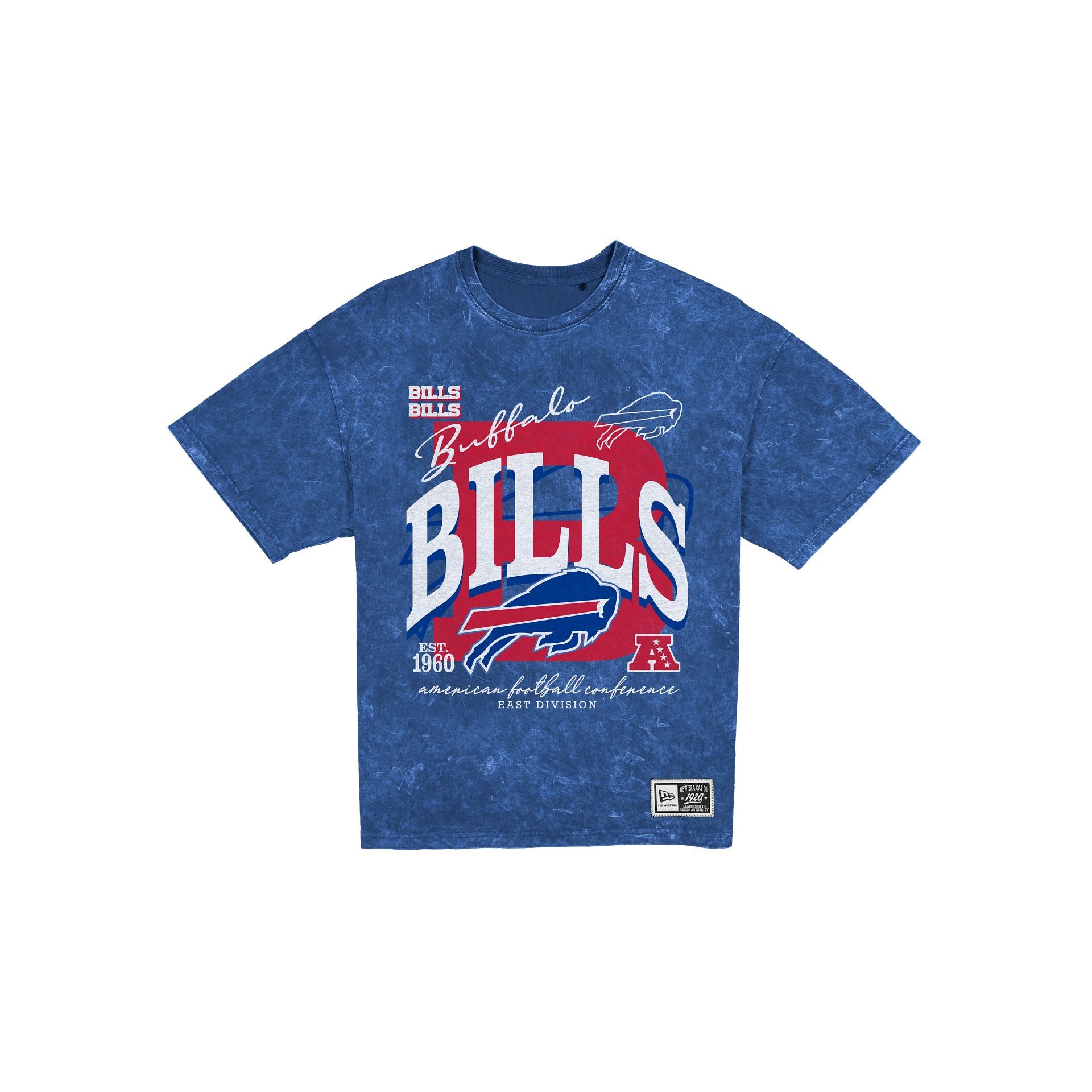 Buffalo Bills Women's Throwback Oversized Washed T-Shirt