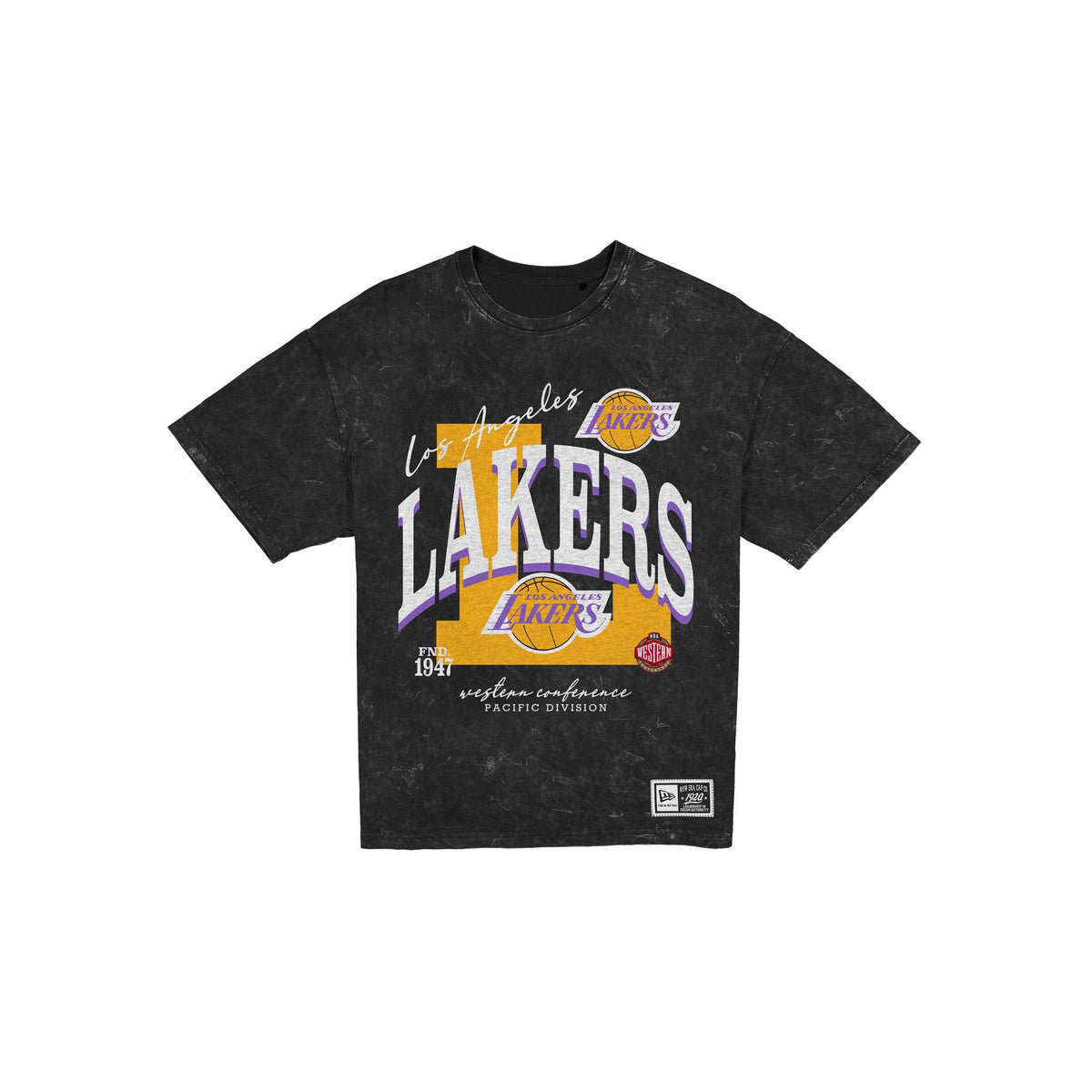 Los Angeles Lakers Women's Throwback Oversized Washed T-Shirt
