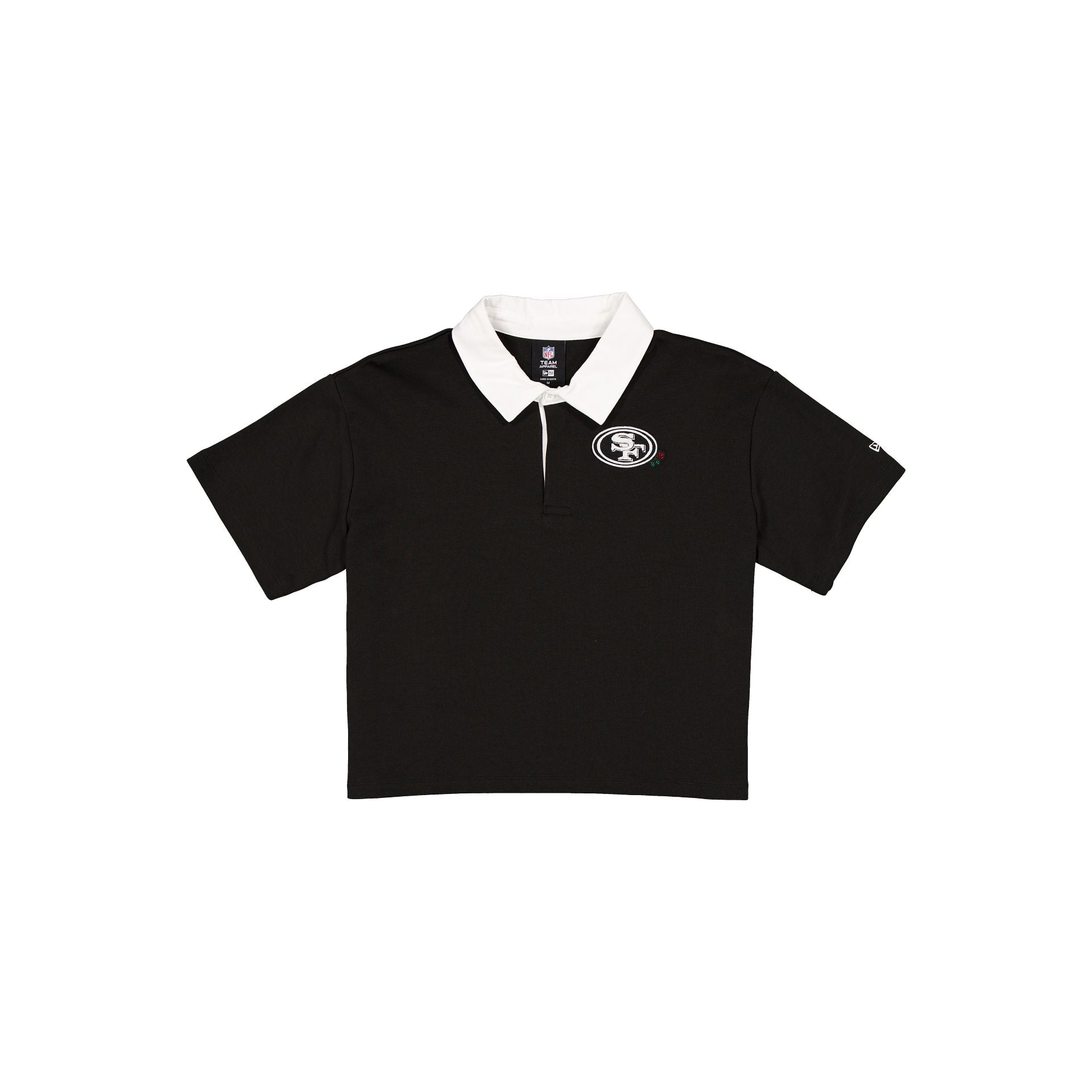San Francisco 49ers Women's Cropped Black Polo