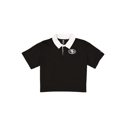 San Francisco 49ers Women's Cropped Black Polo