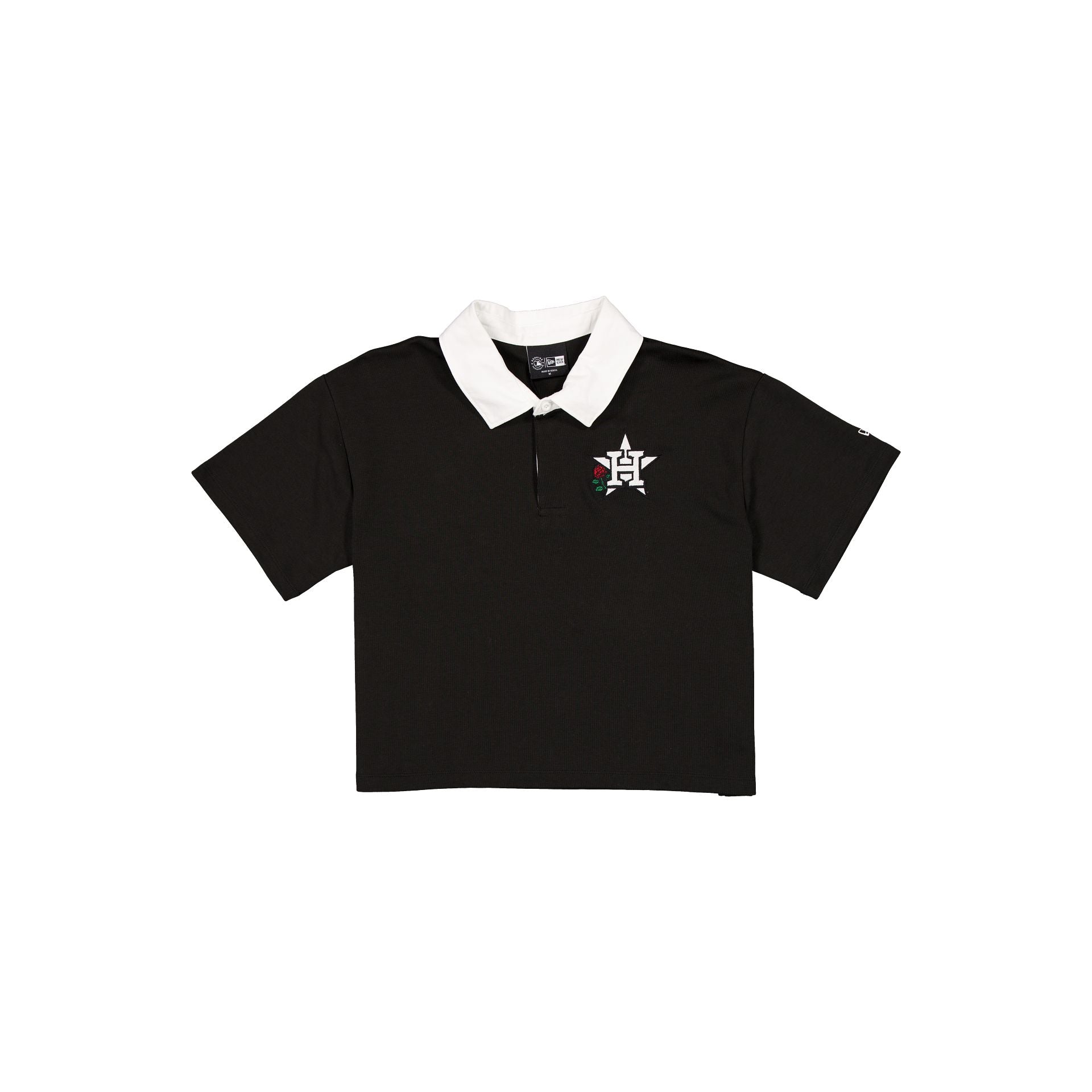 Houston Astros Women's Cropped Black Polo – New Era Cap