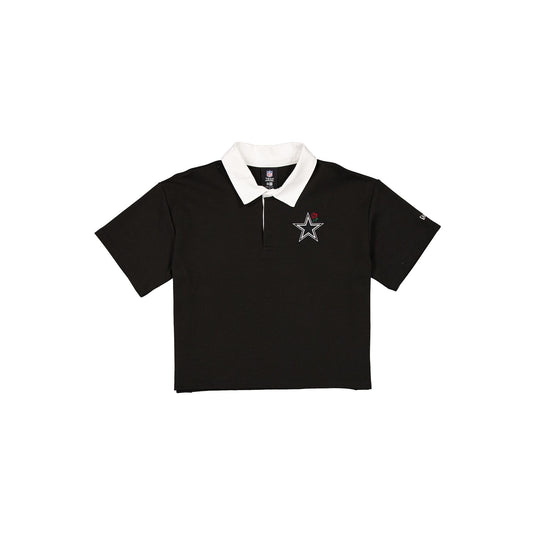 Dallas Cowboys Women's Cropped Black Polo