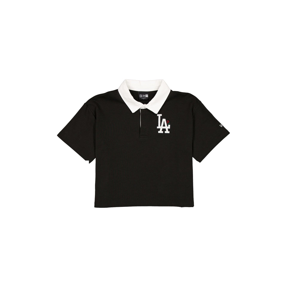Los Angeles Dodgers Women's Cropped Black Polo