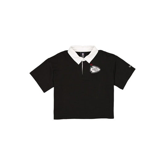 Kansas City Chiefs Women's Cropped Black Polo