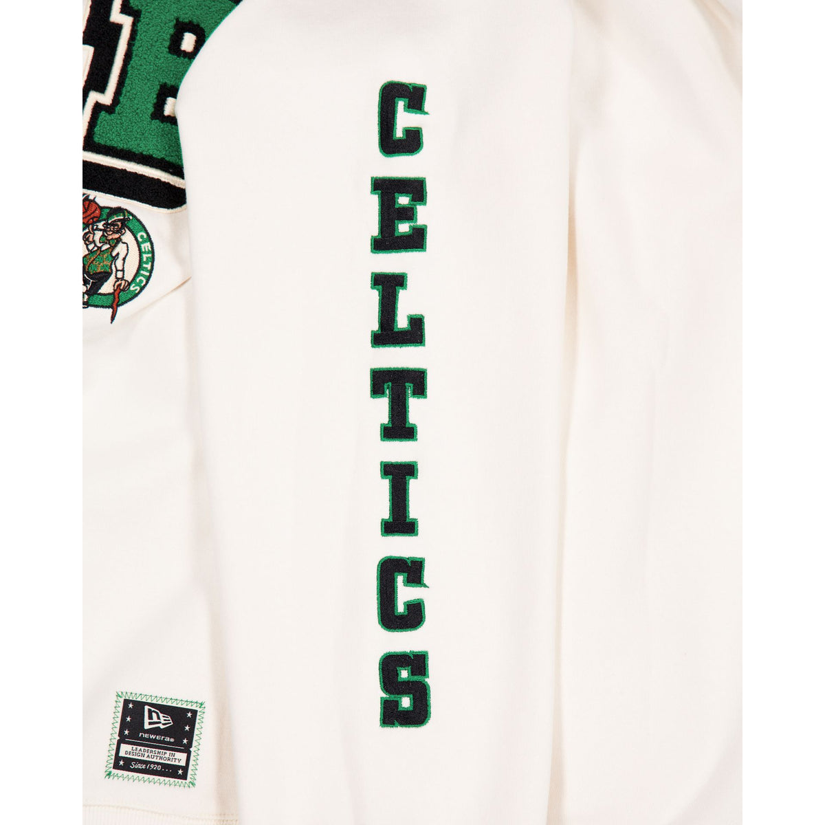 Boston Celtics Women's Chrome White Varsity Crewneck