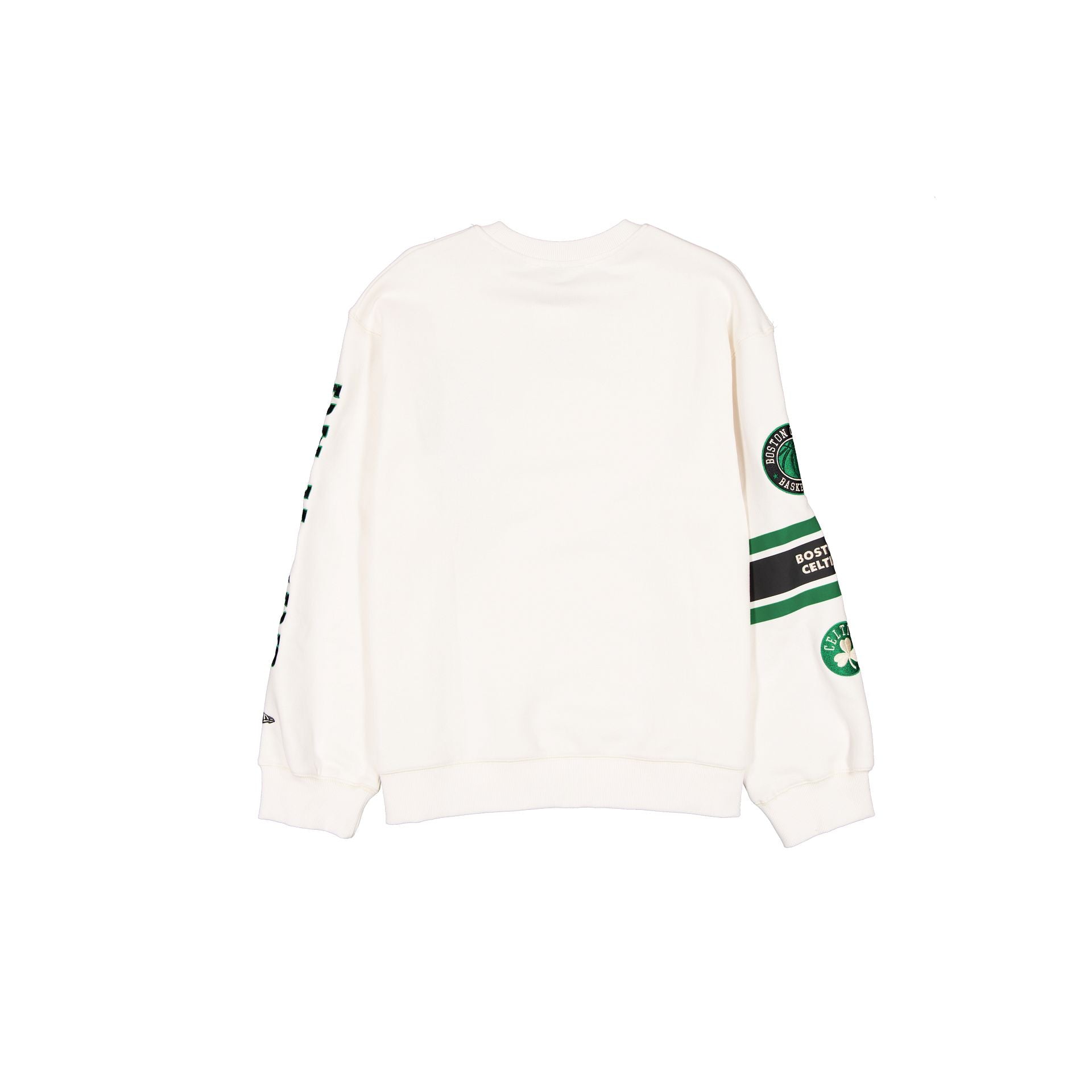 Boston Celtics Women's Chrome White Varsity Crewneck