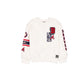 Atlanta Braves Women's Chrome White Varsity Crewneck