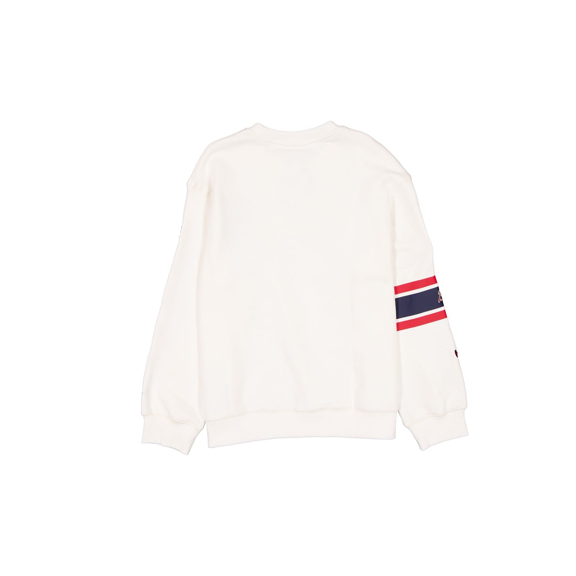 Atlanta Braves Women's Chrome White Varsity Crewneck