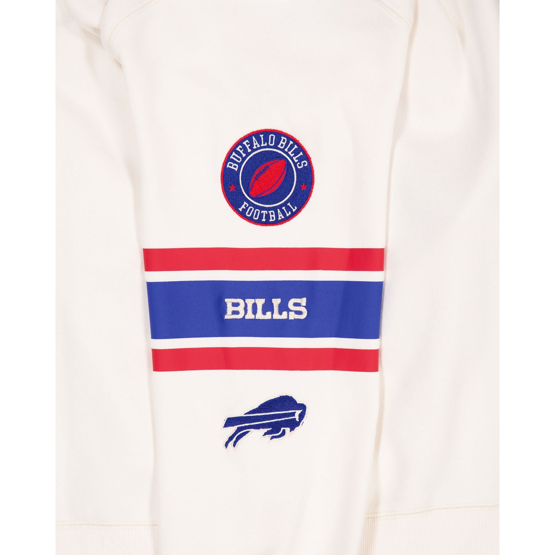 Buffalo Bills Women's Chrome White Varsity Crewneck