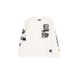 Las Vegas Raiders Women's Chrome White Varsity Crewneck
