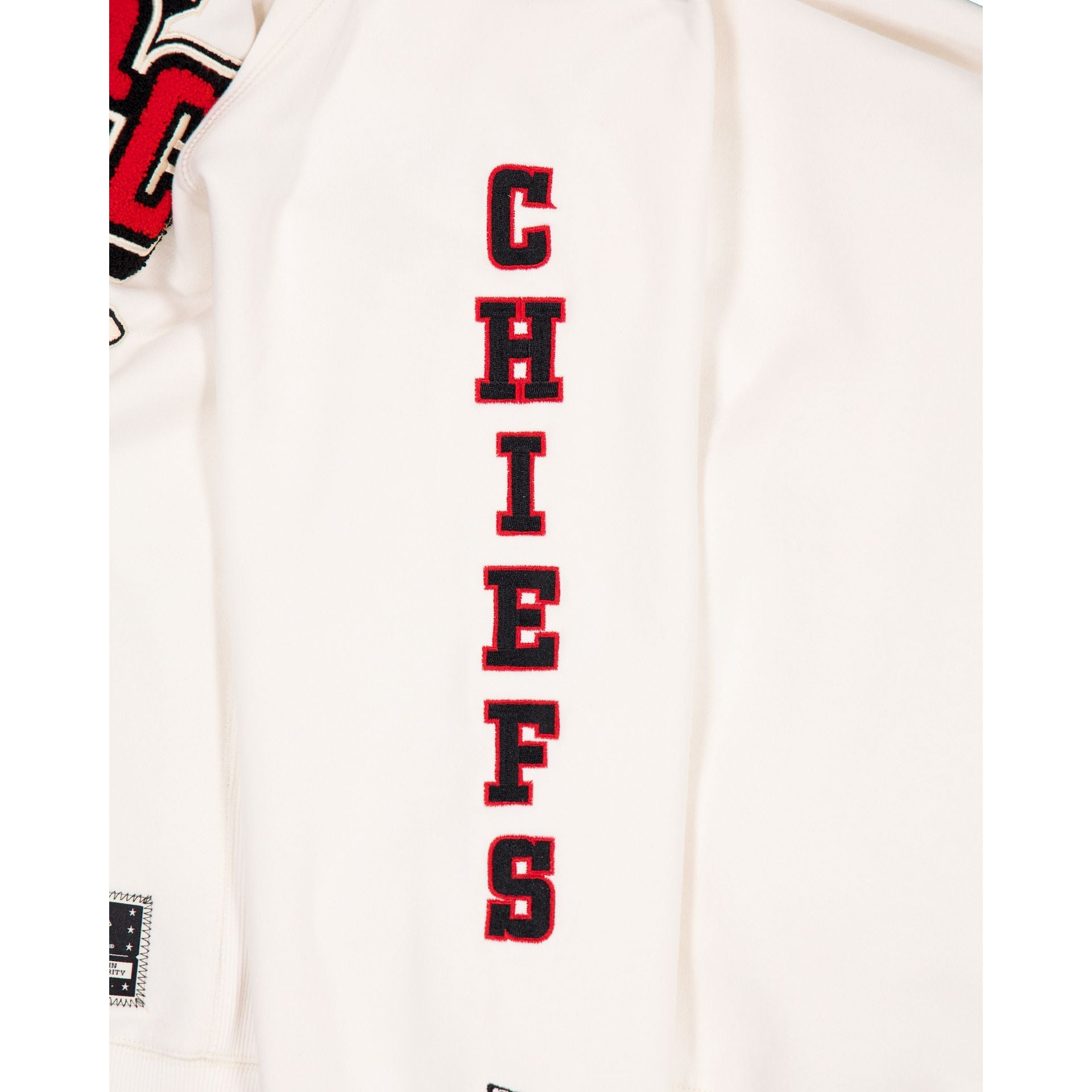Kansas City Chiefs Women's Chrome White Varsity Crewneck