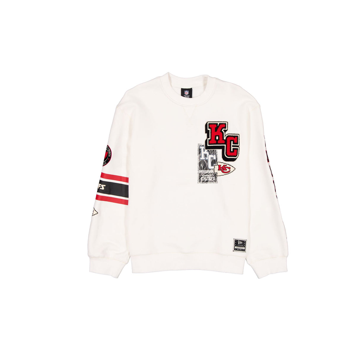 Kansas City Chiefs Women's Chrome White Varsity Crewneck