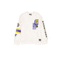 Golden State Warriors Women's Chrome White Varsity Crewneck