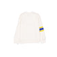 Golden State Warriors Women's Chrome White Varsity Crewneck