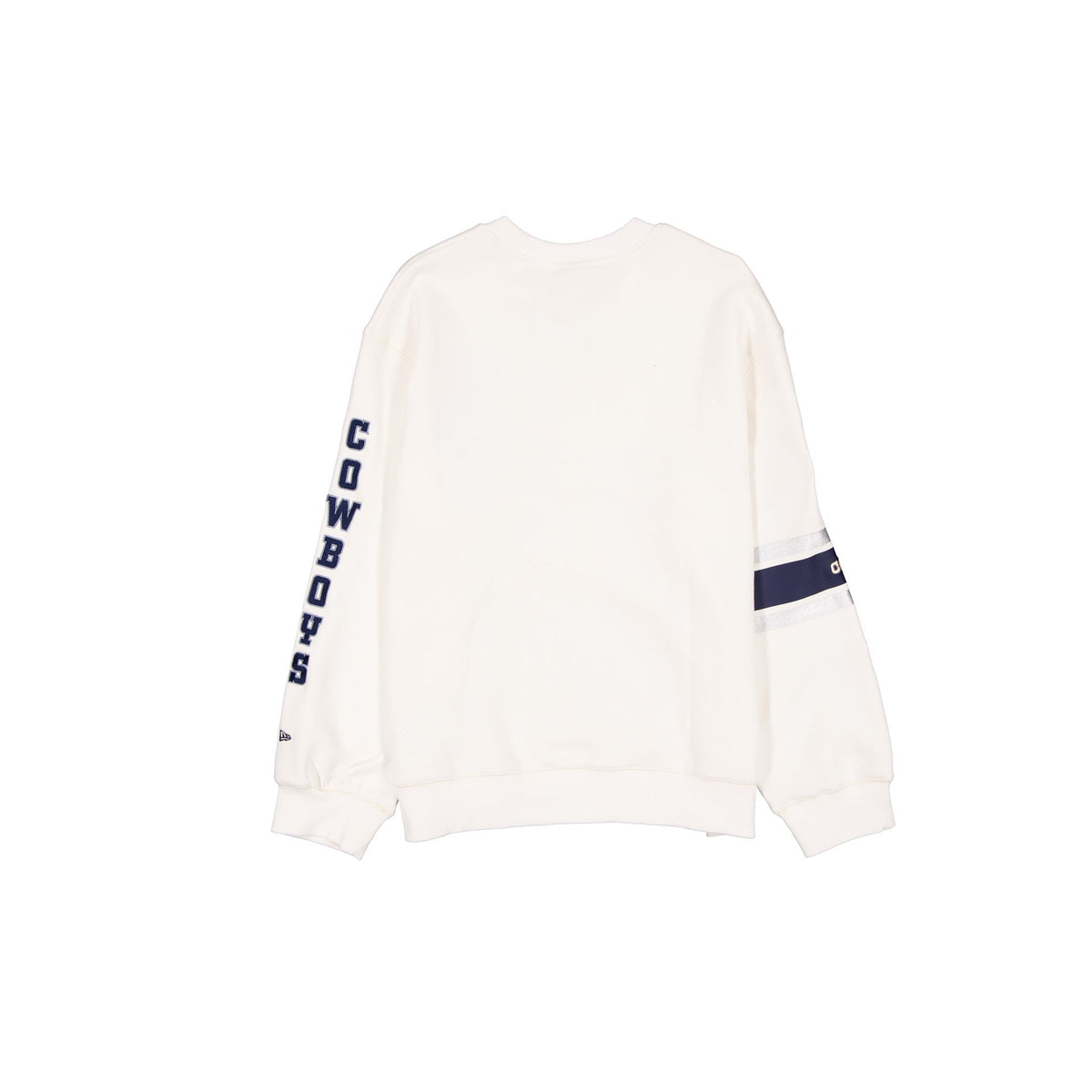 Dallas Cowboys Women's Chrome White Varsity Crewneck