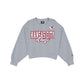 Kansas City Chiefs Women's Heather Gray Glitter Crewneck