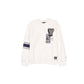 New York Yankees Women's Chrome White Varsity Crewneck