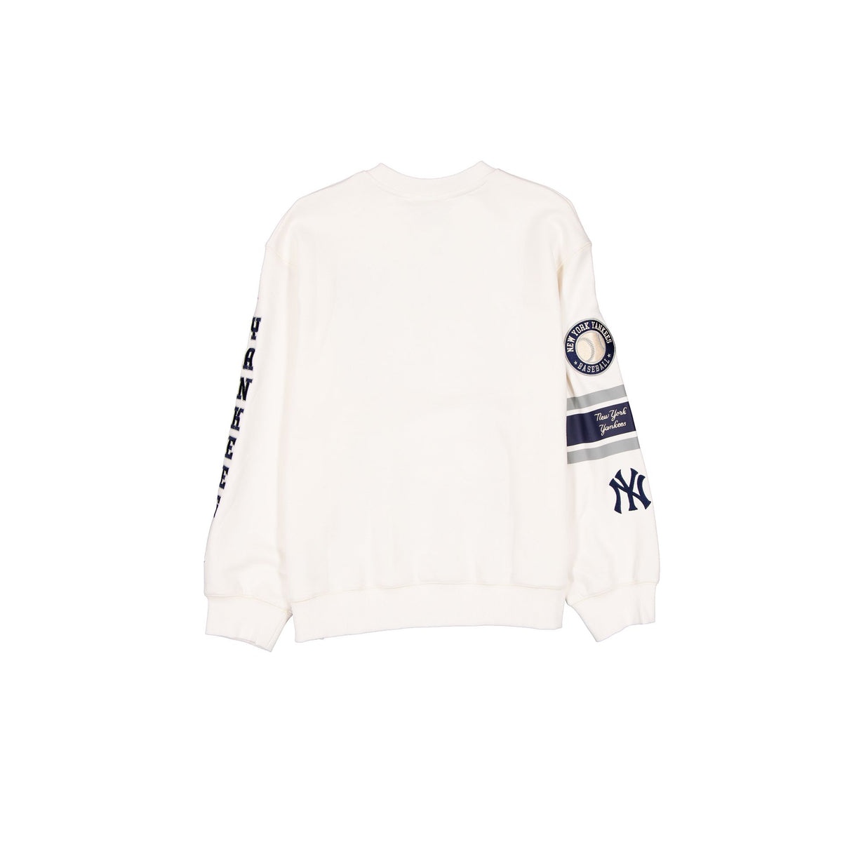 New York Yankees Women's Chrome White Varsity Crewneck