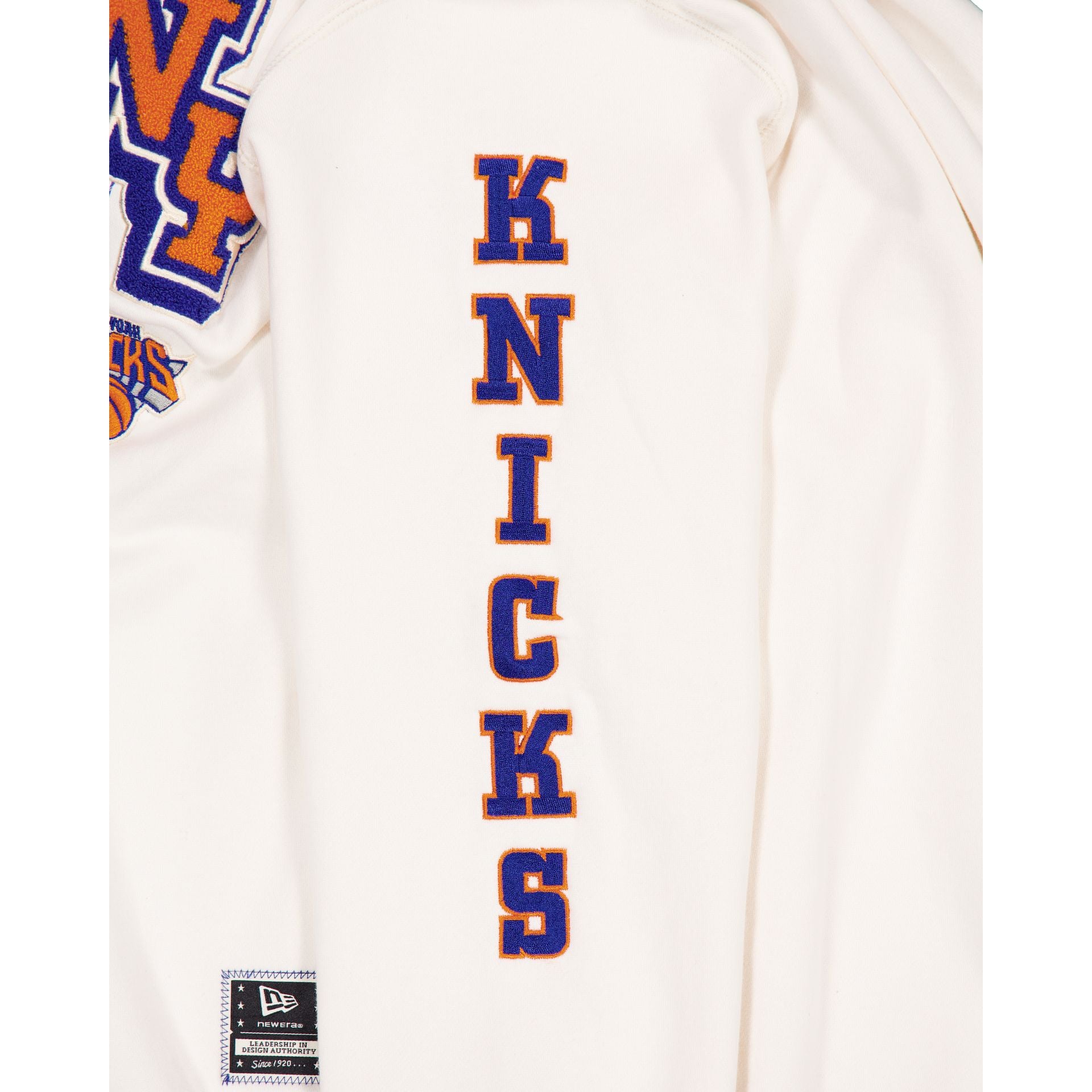 New York Knicks Women's Chrome White Varsity Crewneck